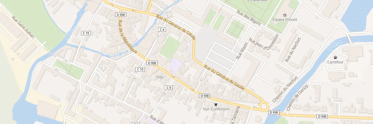 Plan du 13 Rue du Général de Gaulle à La Fère