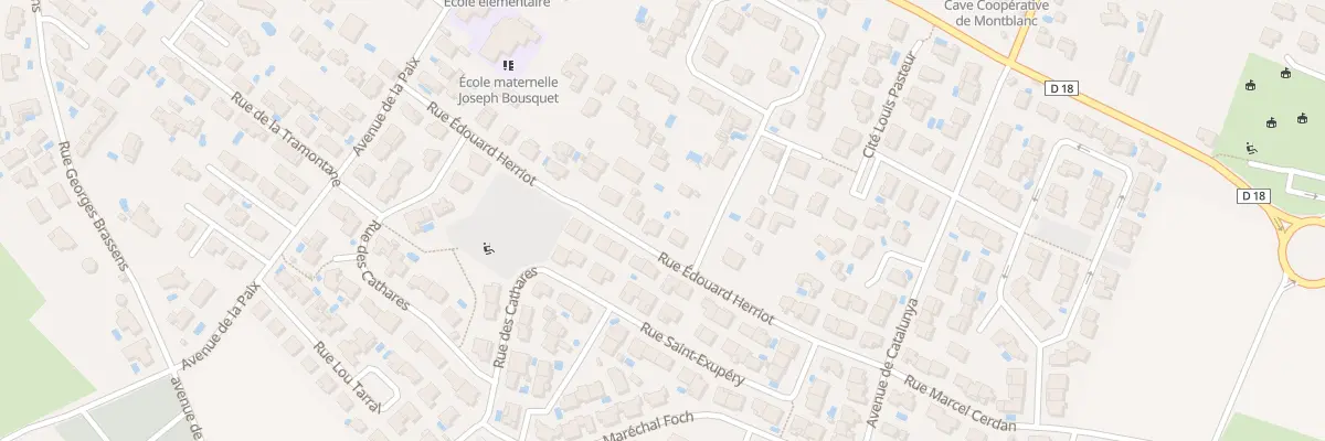 Plan du 231 Rue Édouard Herriot à Montblanc