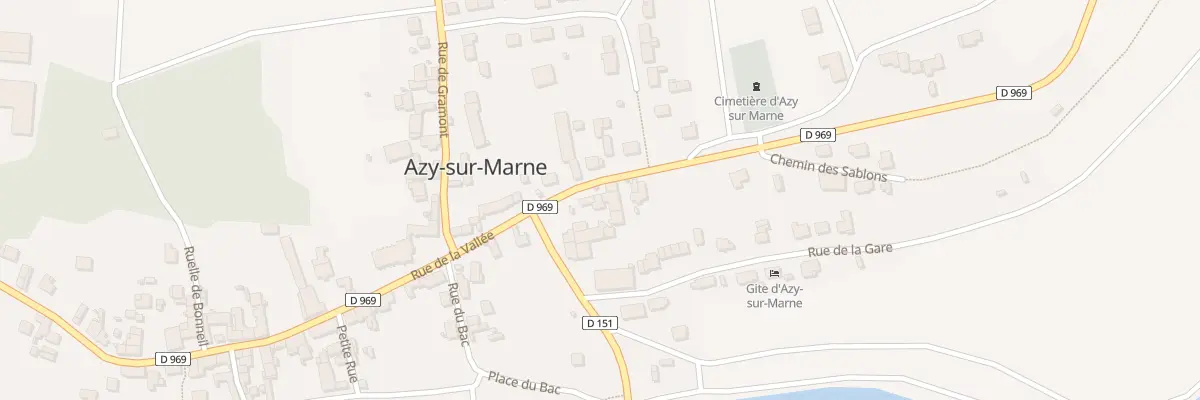 Plan du 6 Rue de la Vallée à Azy-sur-Marne