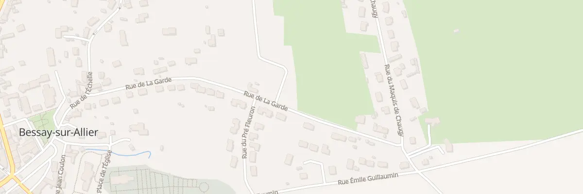 Plan du 31 Rue de la Garde à Bessay-sur-Allier