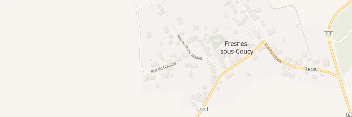 Plan du 4 Rue du Glanard à Fresnes-sous-Coucy