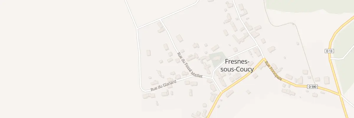 Plan du 1 Rue du Fossé Maillet à Fresnes-sous-Coucy