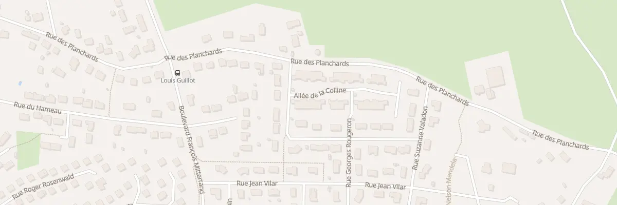 Plan du 8 All de la Colline à Yzeure