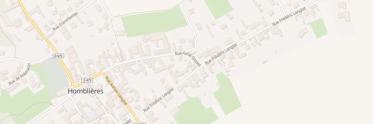 Plan du 28 Rue Aimé Gosset à Homblières