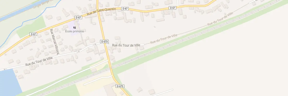 Plan du 535 Rue du Tour de Ville à Essigny-le-Petit