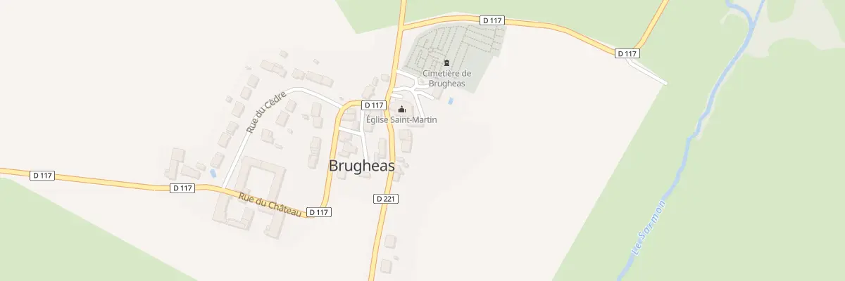 Plan du 7 Rue de l’Eglise à Brugheas
