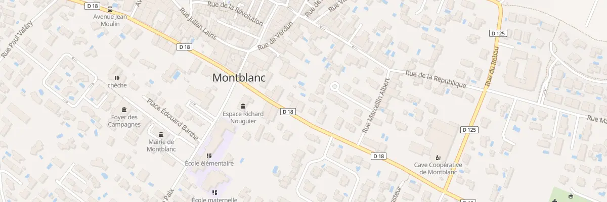 Plan du 119 Av d’Agde à Montblanc