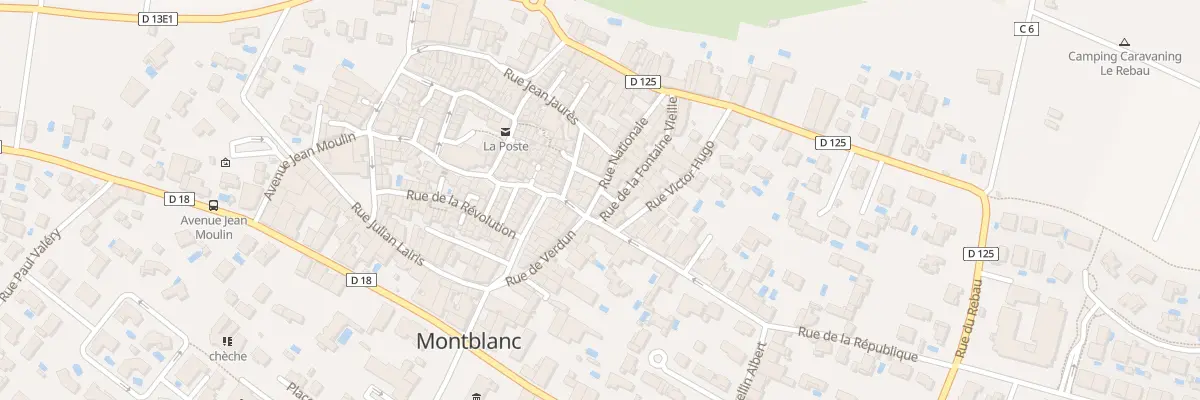 Plan du 18 Rue Nationale à Montblanc