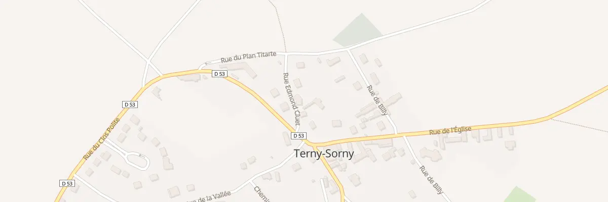 Plan du 3 Rue Edmond Cluet à Terny-Sorny