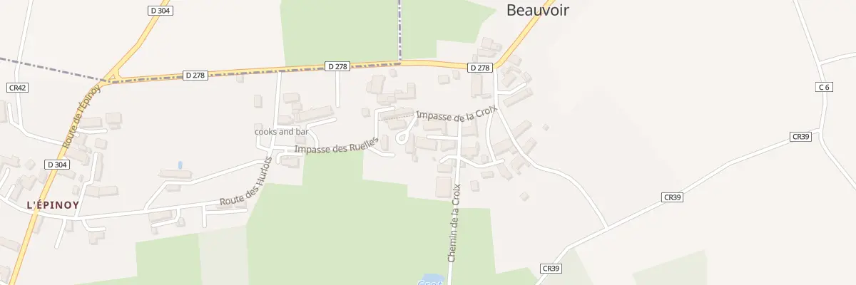 Plan du 71 La Croix à Beauvoir