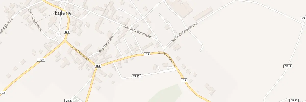 Plan du 19 Rte d’Auxerre à Égleny