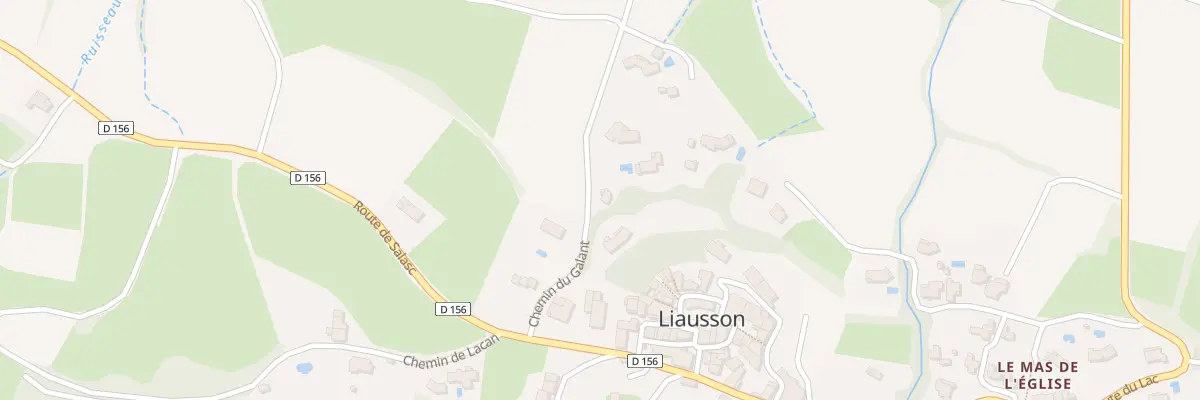Plan du 136 Che de Galant à Liausson