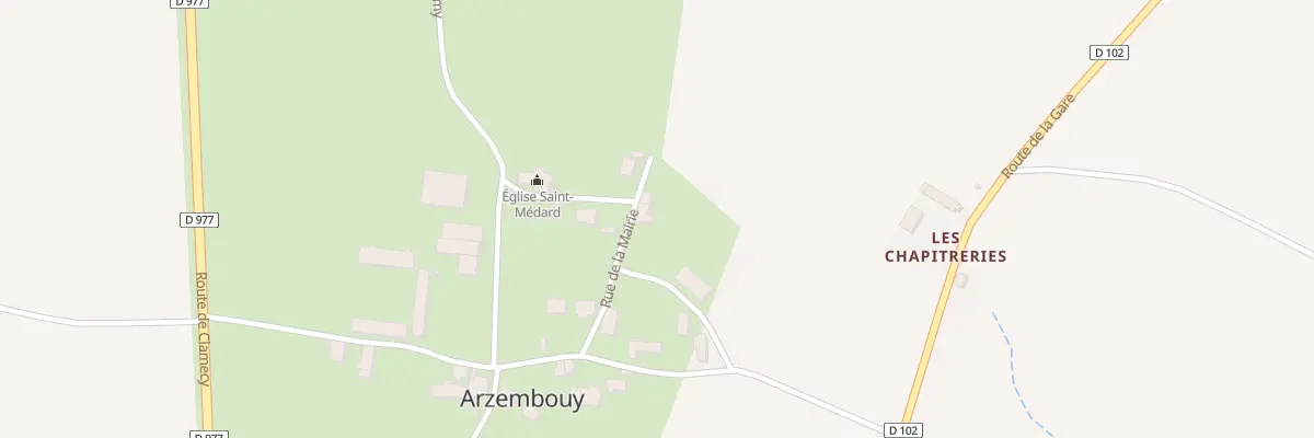 Plan du 9001 Le Bourg à Arzembouy