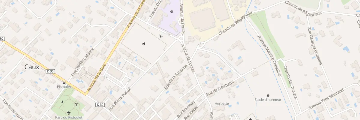 Plan du 41 Av de Fontés à Caux