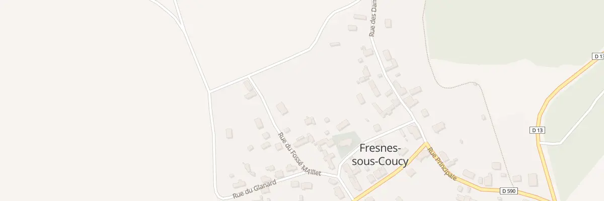 Plan du 8 Rue du Fossé Maillet à Fresnes-sous-Coucy