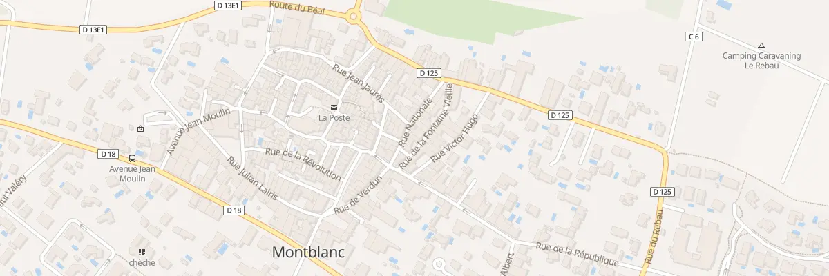 Plan du 42 Rue Nationale à Montblanc