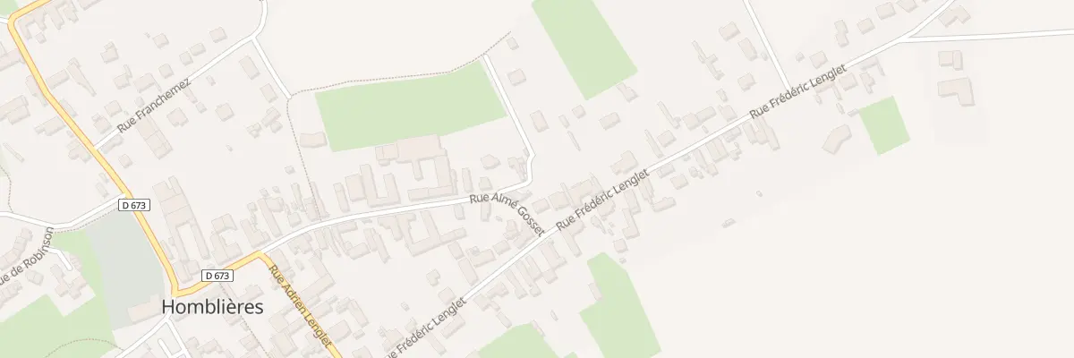 Plan du 39 Rue Aimé Gosset à Homblières