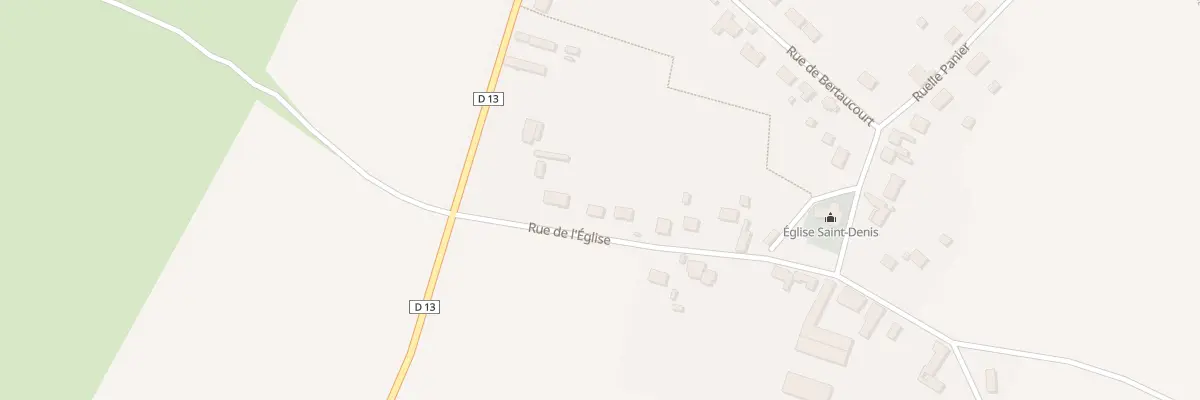 Plan du 12 Rue de l’Eglise à Andelain