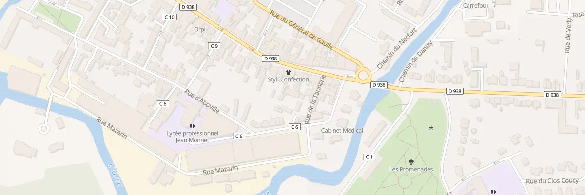 Plan du 96 Rue de la République à La Fère