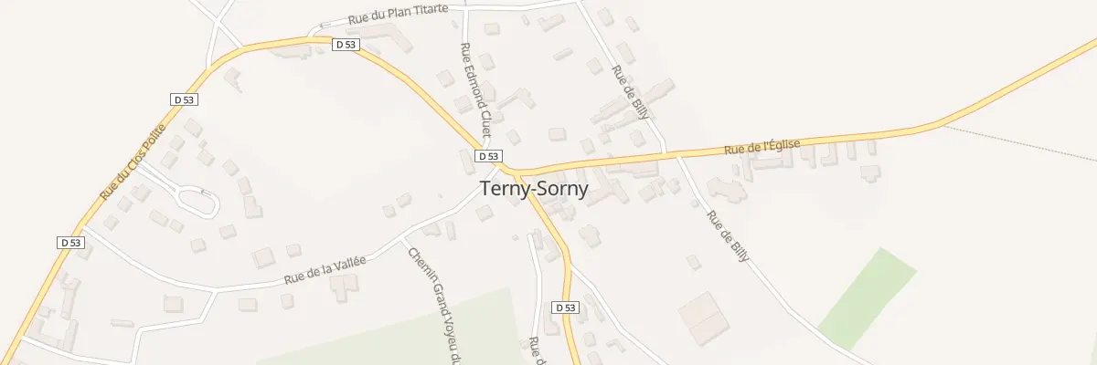 Plan du 61 Rue du Clos Polite à Terny-Sorny
