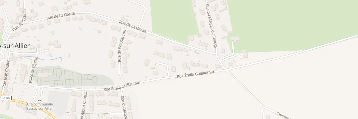 Plan du 2 Imp du Pré Fleuron à Bessay-sur-Allier