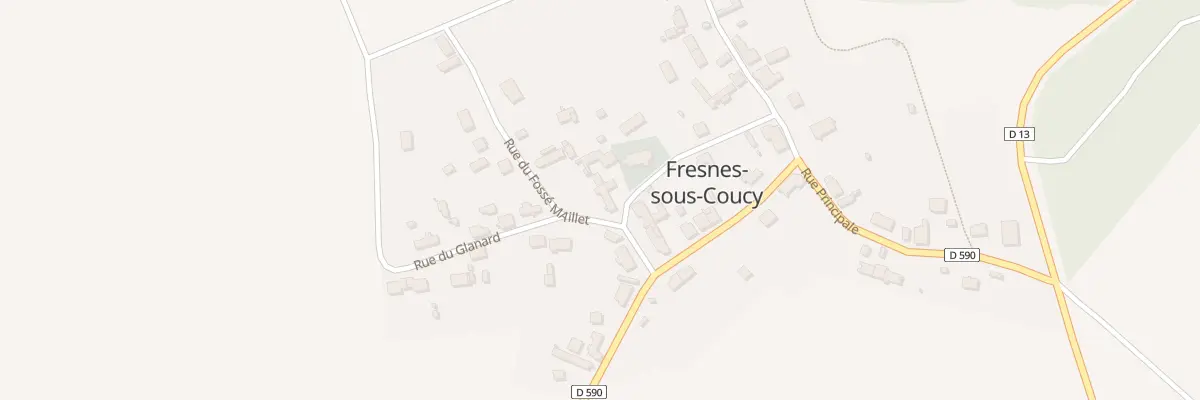 Plan du 1 Rue de l’Eglise à Fresnes-sous-Coucy