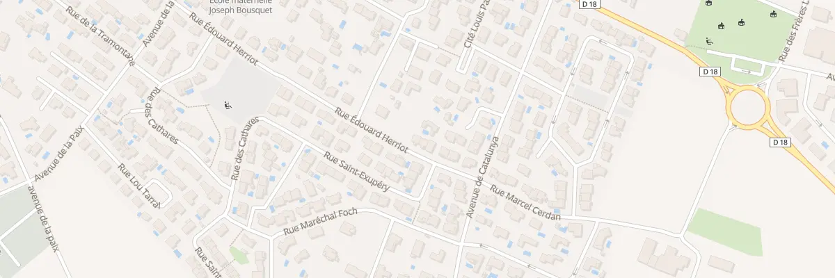 Plan du 340 Rue Édouard Herriot à Montblanc