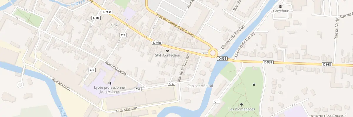 Plan du 100 Rue de la République à La Fère