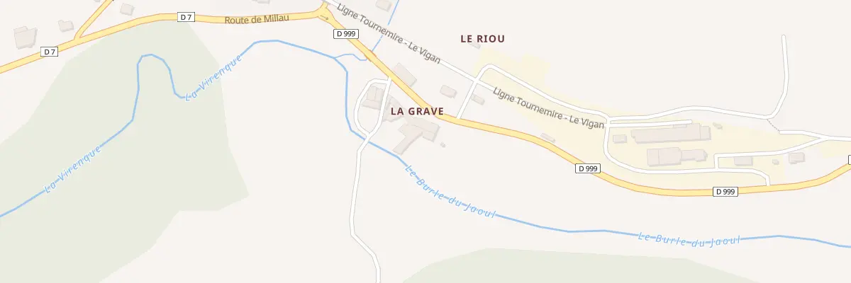 Plan du 5093 La Grave à Sauclières