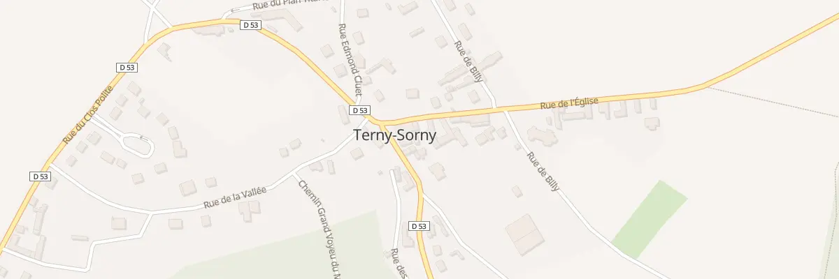 Plan du 62 Rue de l’Eglise à Terny-Sorny