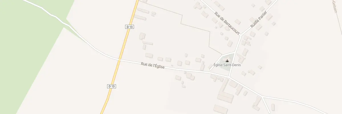 Plan du 10 Rue de l’Eglise à Andelain
