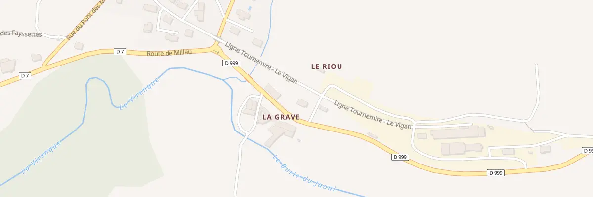 Plan du 5088A La Grave à Sauclières