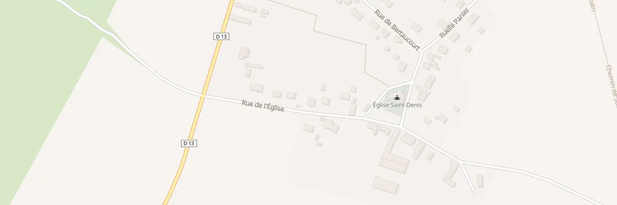Plan du 8 Rue de l’Eglise à Andelain