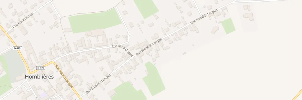 Plan du 22 Rue Frédéric Lenglet à Homblières