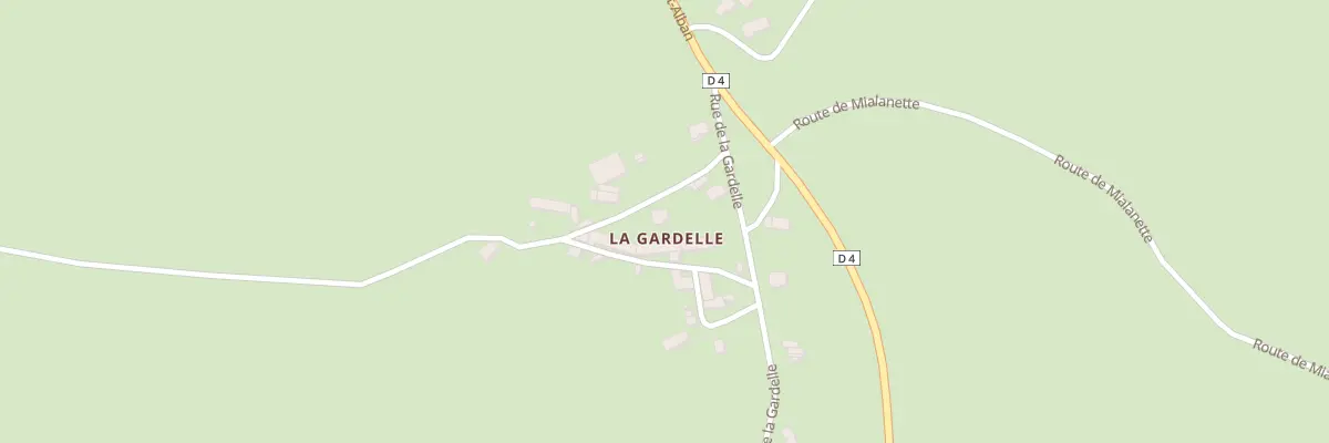 Plan du 5068 La Gardelle au Malzieu-Forain
