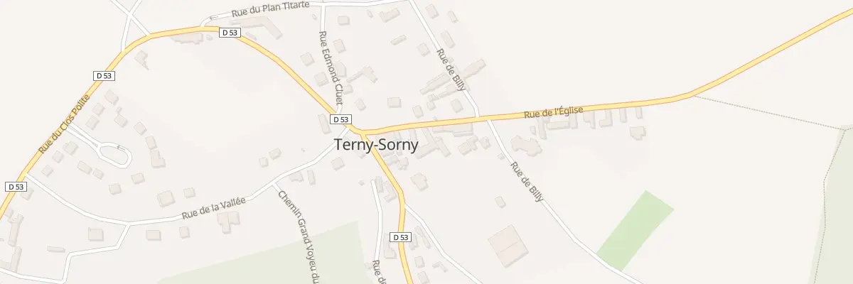 Plan du 64 Rue de l’Eglise à Terny-Sorny