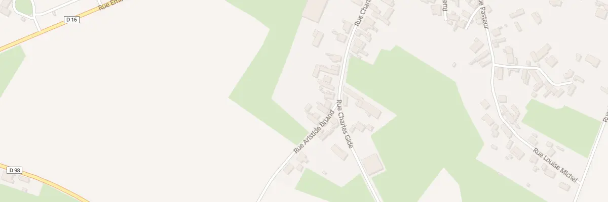 Plan du 4 Rue Aristide Briand à Caullery
