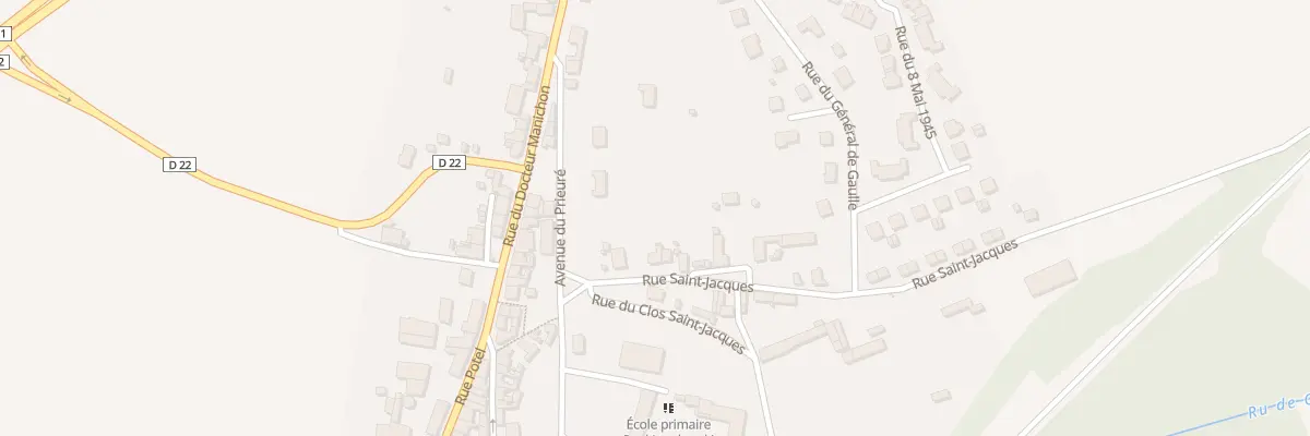 Plan du 5 Rue Saint-jacques à Oulchy-le-Château