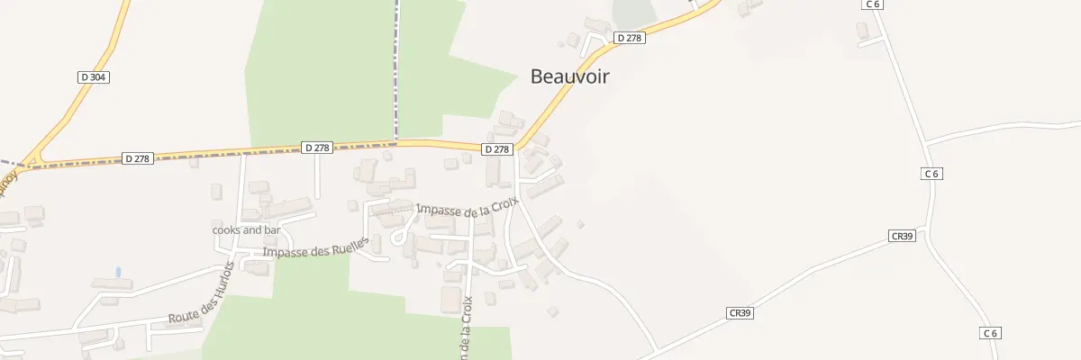 Plan du 2 Imp de la Croix à Beauvoir