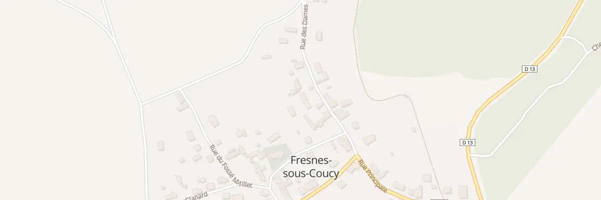Plan du 3T Rue des Dames à Fresnes-sous-Coucy