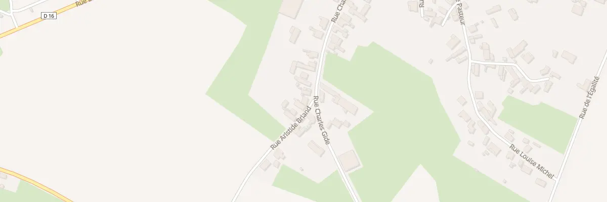 Plan du 2 Rue Aristide Briand à Caullery