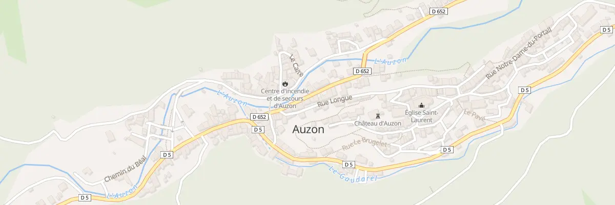 Plan du 4 Rte de St Martin d’Ollieres à Auzon