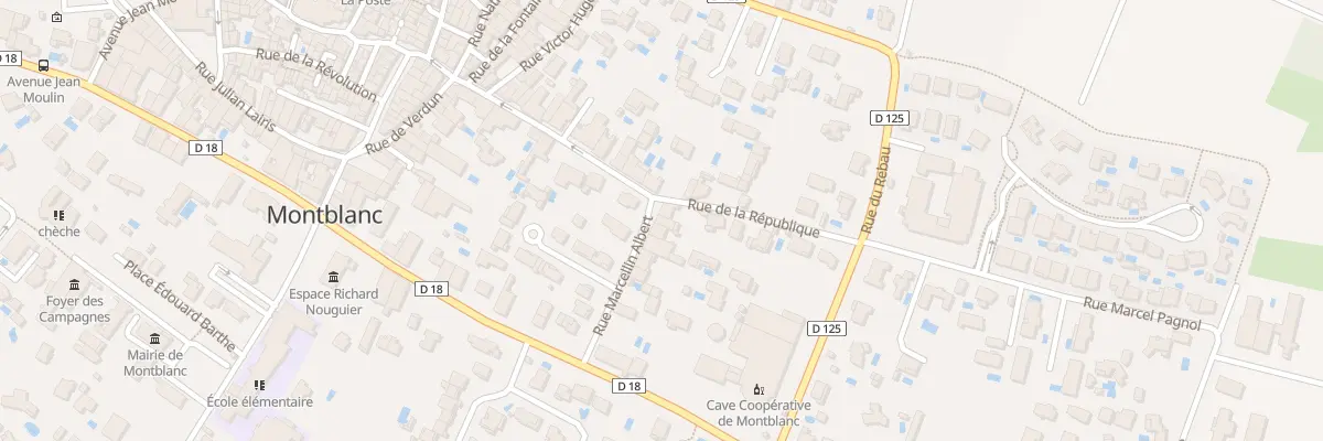Plan du 120 Rue Marcellin Albert à Montblanc