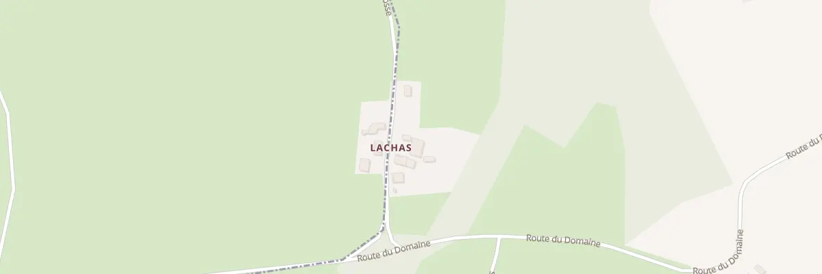 Plan du 5055 Lachas à Bulhon