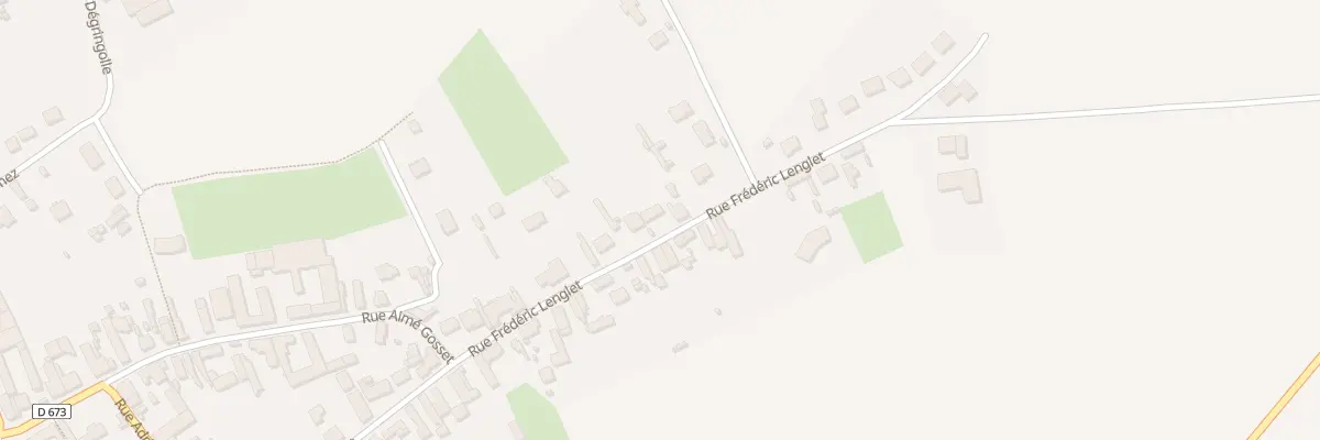 Plan du 25 Rue Frédéric Lenglet à Homblières