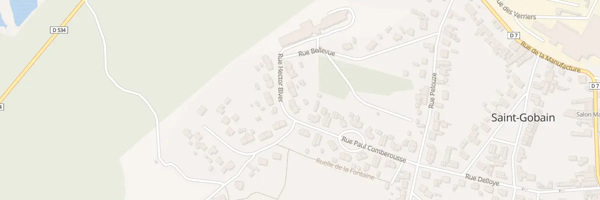 Plan du 9 Rue Hector Biver à Saint-Gobain
