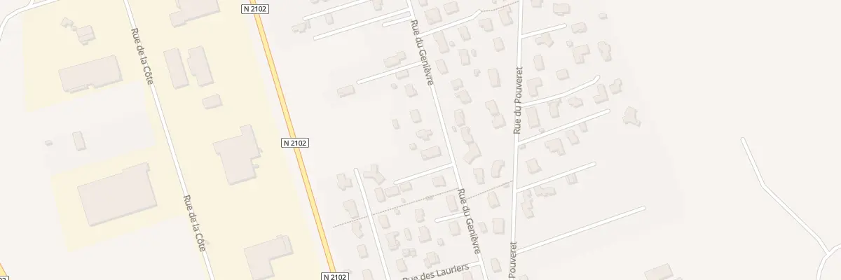 Plan du 9010 Rue du Genièvre à Cohade