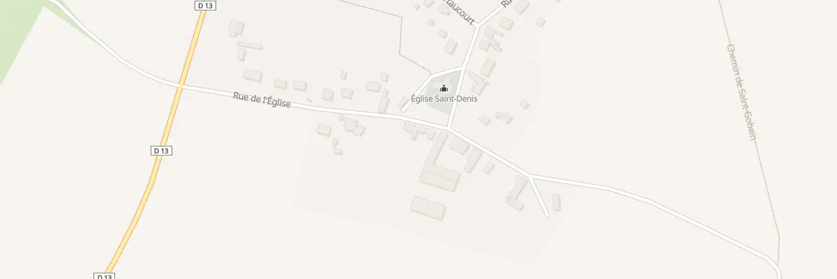 Plan du 1 Rue de l’Eglise à Andelain