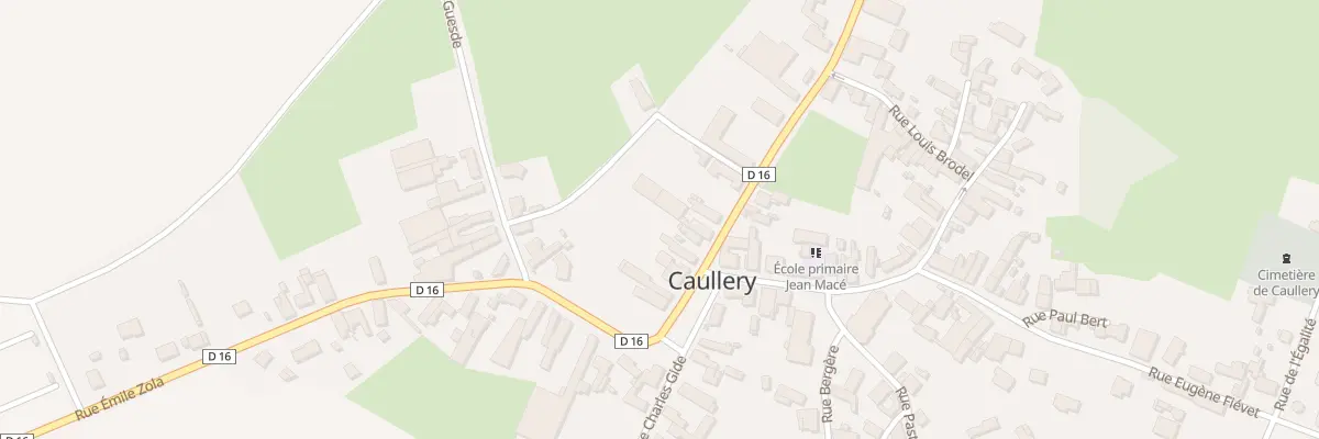 Plan du 1 Rue Roger Salengro à Caullery