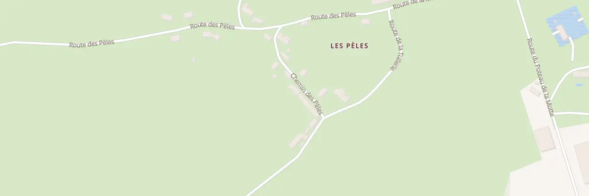 Plan du 40 Les Peles à Saint-Sulpice